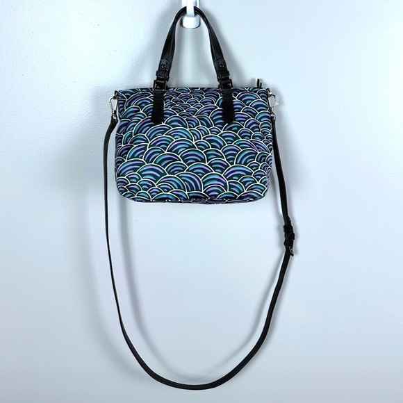 Kate Spade Pineforest Taylor Party Bubbles small purple nylon crossbody tote - Picture 2 of 7